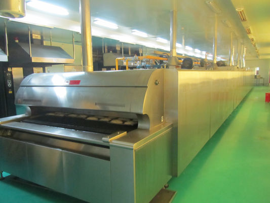 ISO9000 Turnkey PU Belt Continuous Automatic Bread Production Line