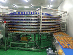 ISO9000 Turnkey PU Belt Continuous Automatic Bread Production Line