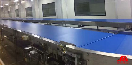 ISO 9000 Hygienic Independent Controlled Curved Belt Conveyor