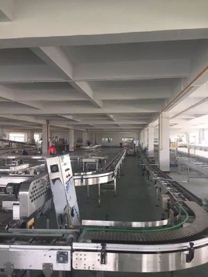 Modular Belt 90 Degrees Curved Conveyor Baking Pan Handling Equipment